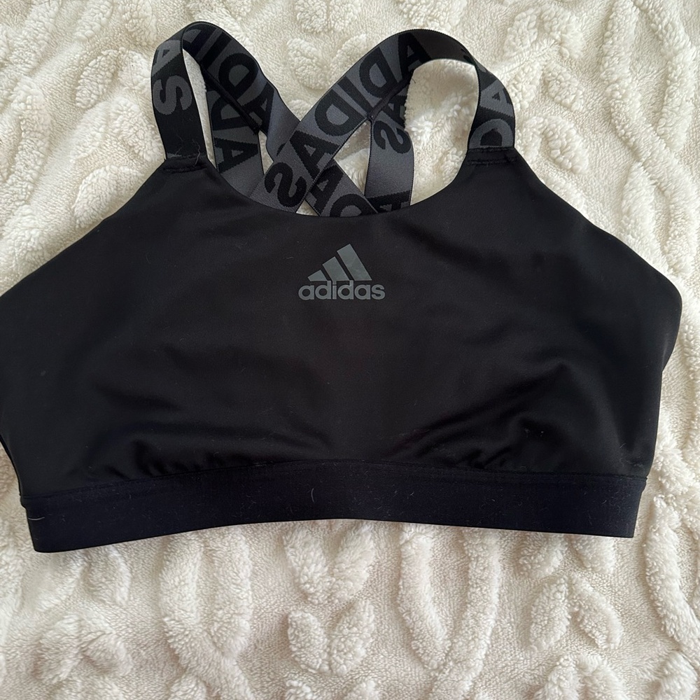 Adidas Women's Black sports bra workout Top